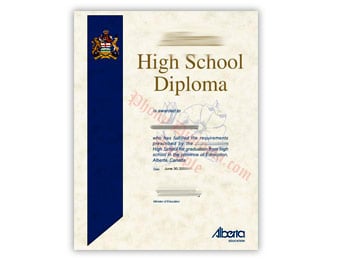 High School Diploma (3) - Fake Diploma Sample from Canada